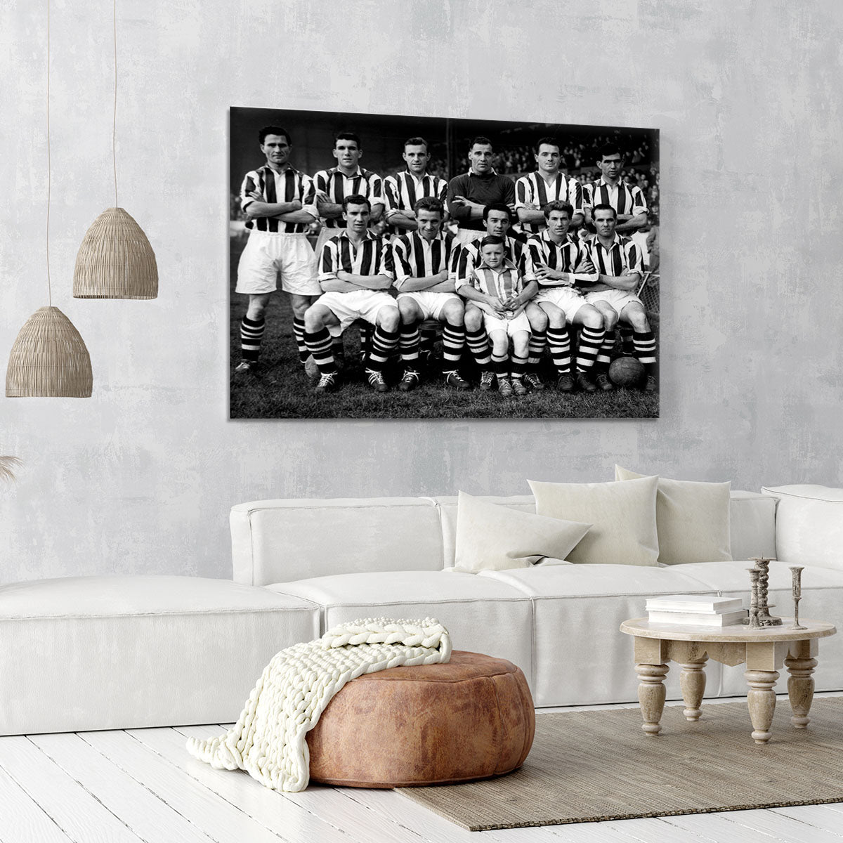 West Bromwich Albion Football Club Team Photo 1955-56 Canvas Print or Poster - Canvas Art Rocks - 6