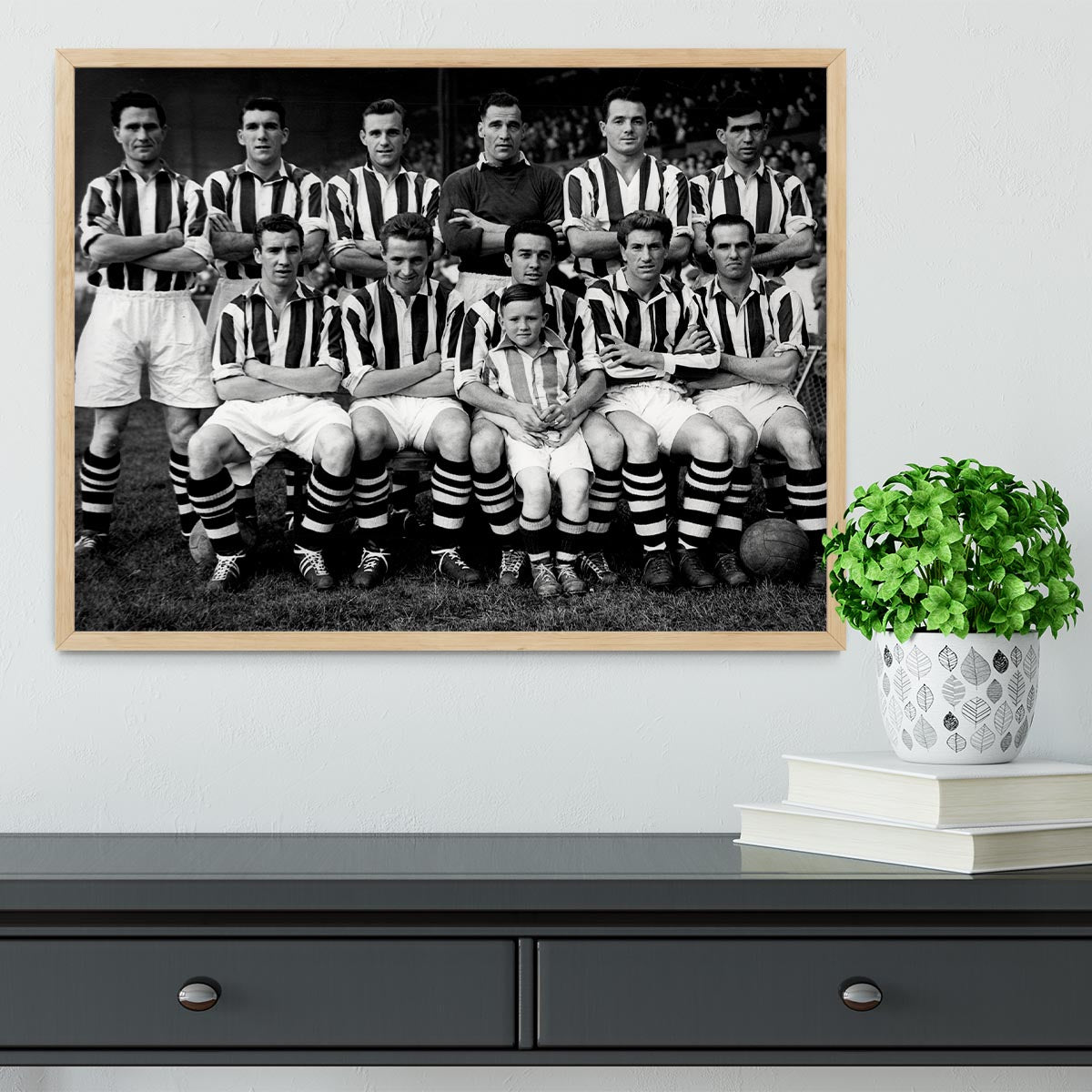 West Bromwich Albion Football Club Team Photo 1955-56 Framed Print - Canvas Art Rocks - 4