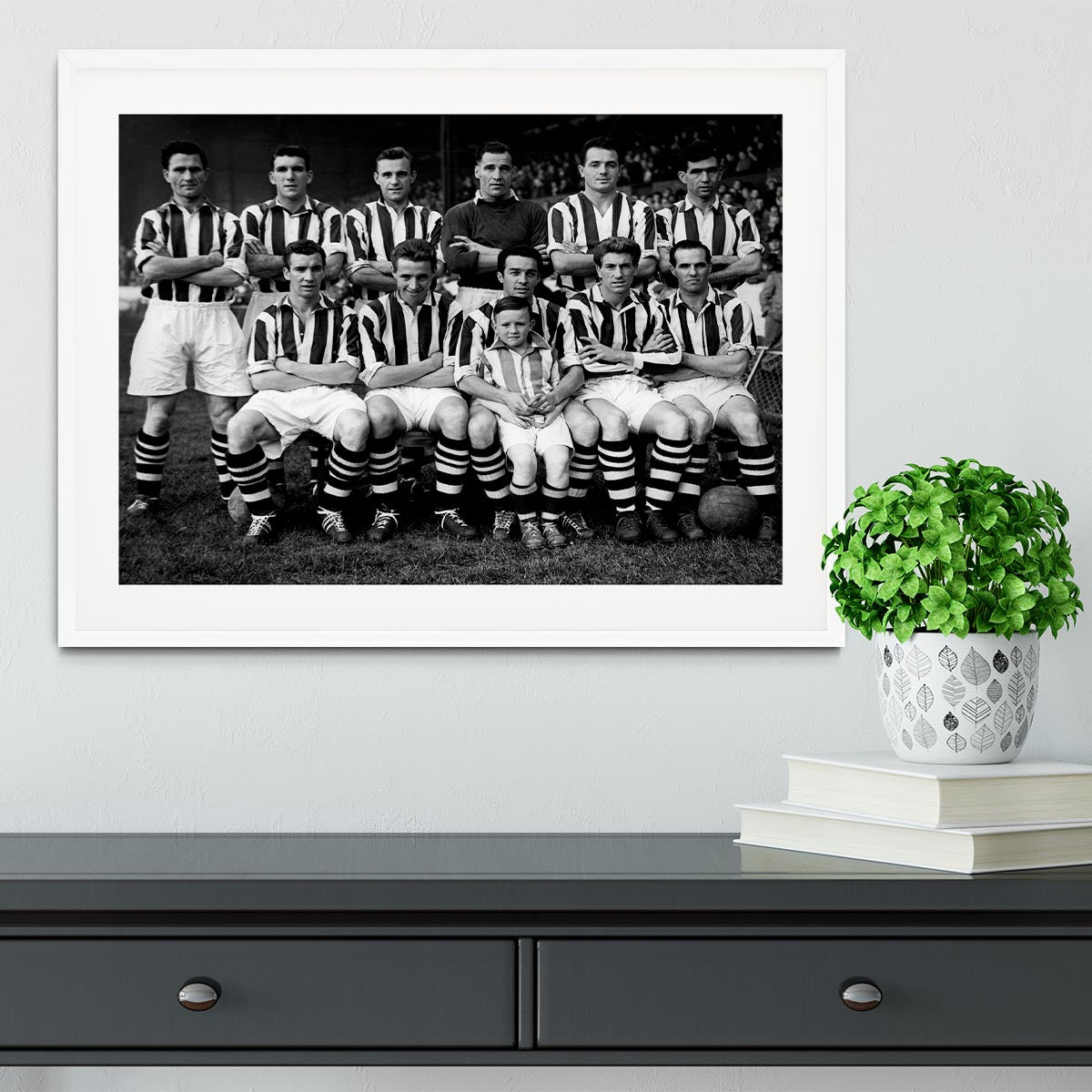 West Bromwich Albion Football Club Team Photo 1955-56 Framed Print - Canvas Art Rocks - 5