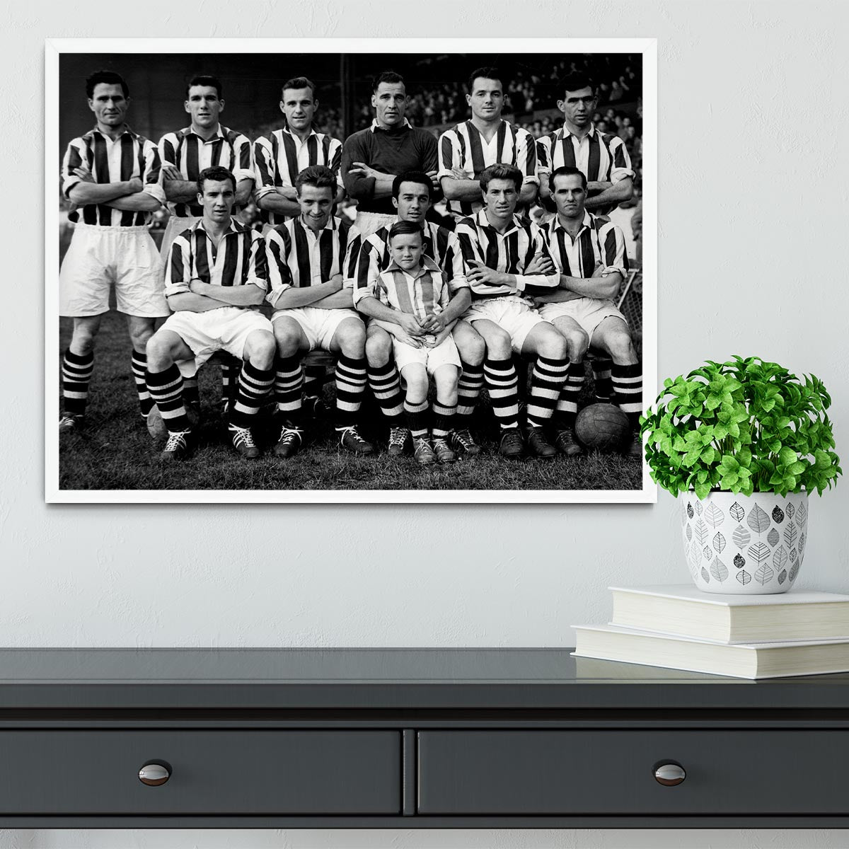 West Bromwich Albion Football Club Team Photo 1955-56 Framed Print - Canvas Art Rocks -6