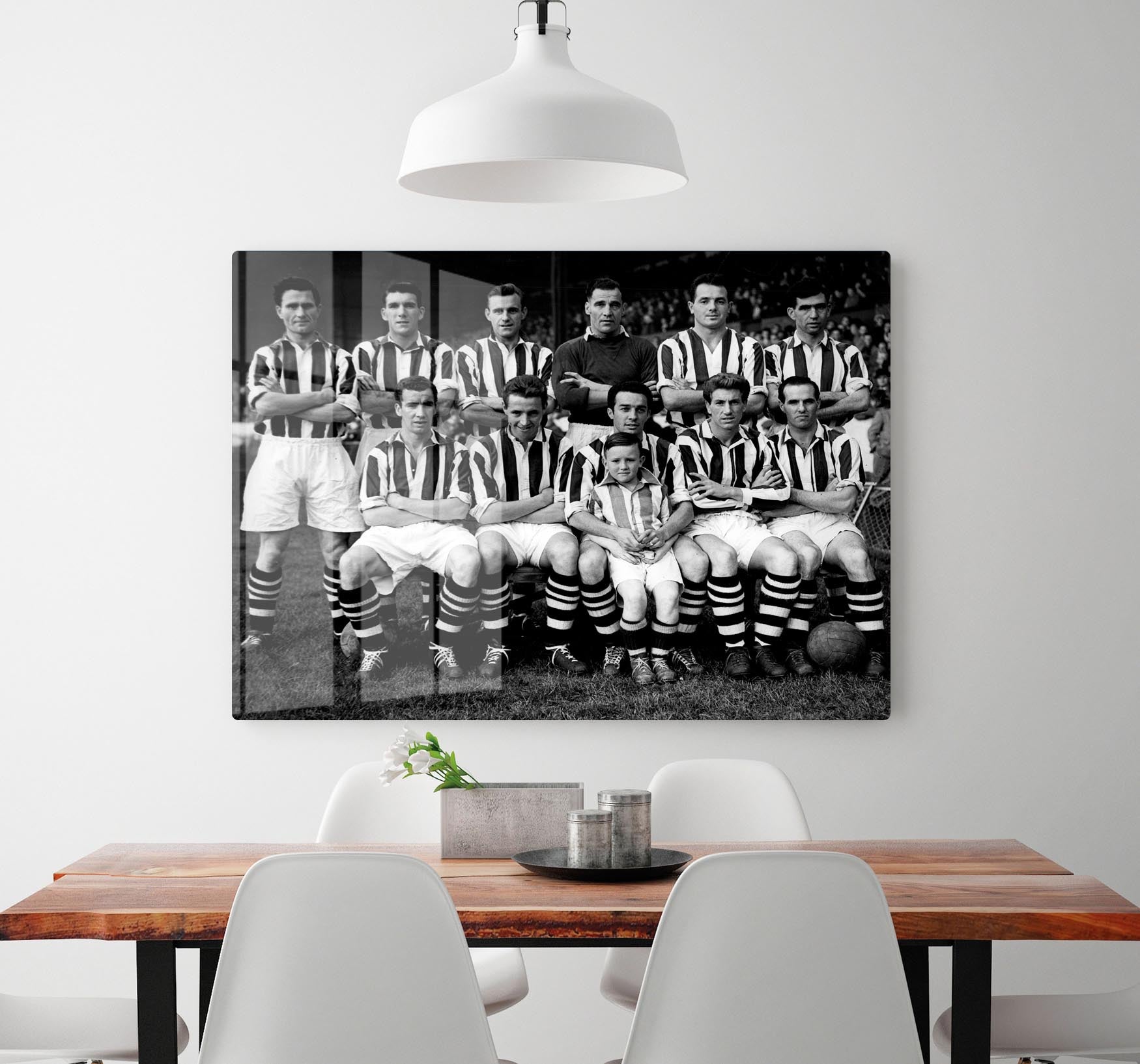 West Bromwich Albion Football Club Team Photo 1955-56 Acrylic Block - Canvas Art Rocks - 2