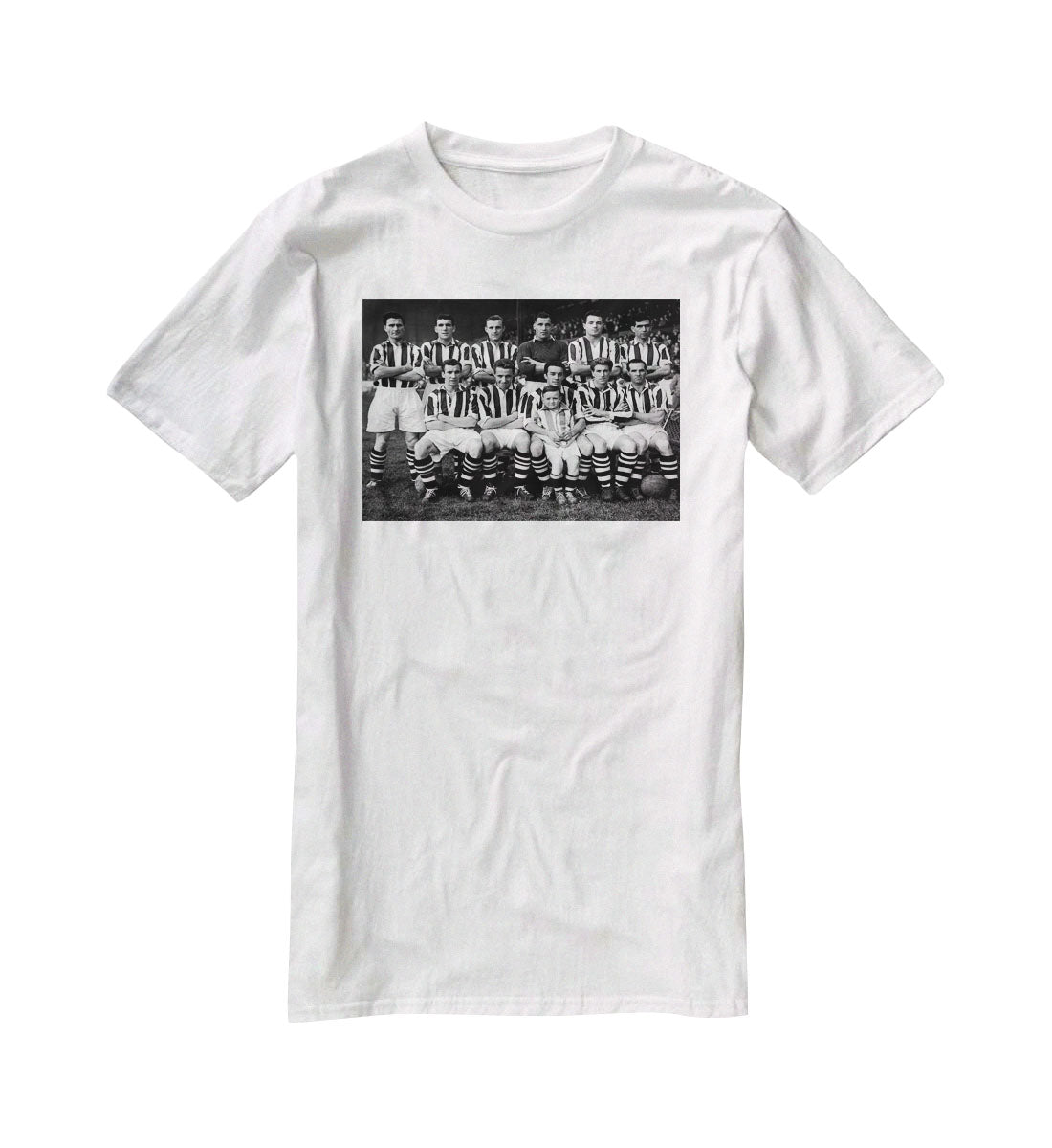 West Bromwich Albion Football Club Team Photo 1955-56 T-Shirt - Canvas Art Rocks - 5