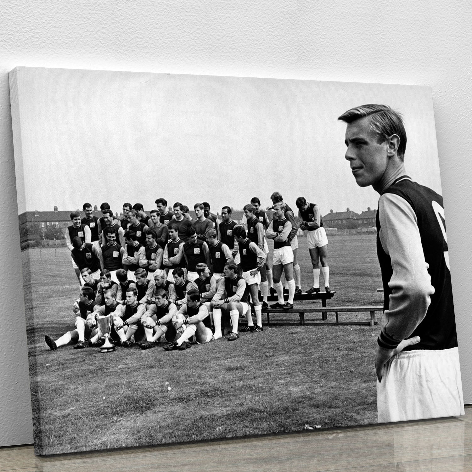 West Ham United Team Photo 1965-66 Season Canvas Print or Poster - Canvas Art Rocks - 1