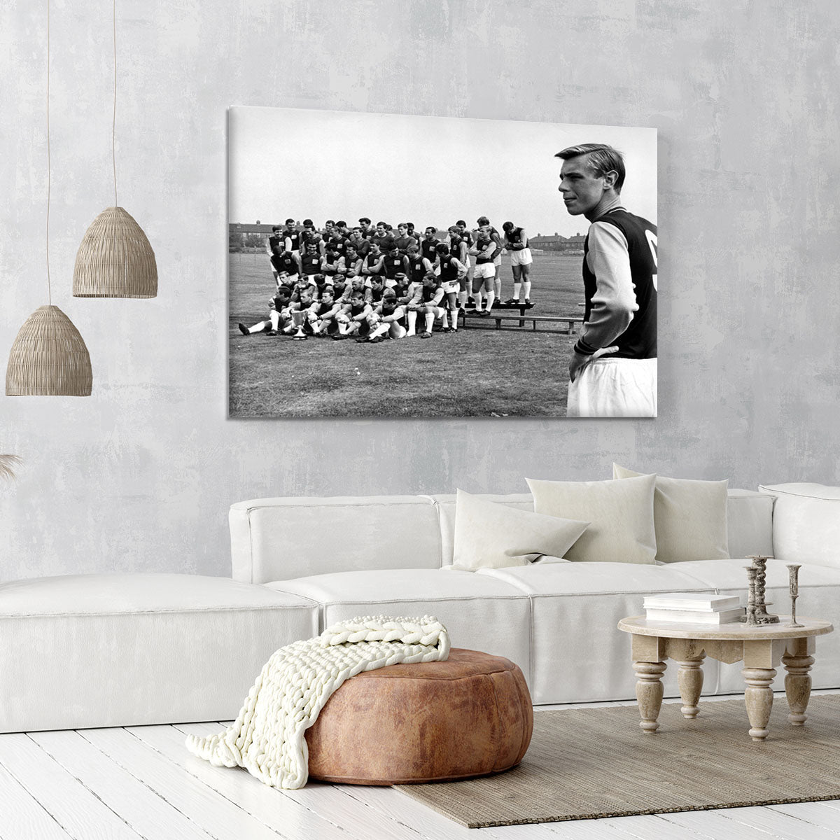 West Ham United Team Photo 1965-66 Season Canvas Print or Poster - Canvas Art Rocks - 6