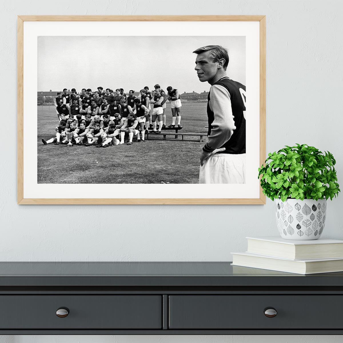 West Ham United Team Photo 1965-66 Season Framed Print - Canvas Art Rocks - 3
