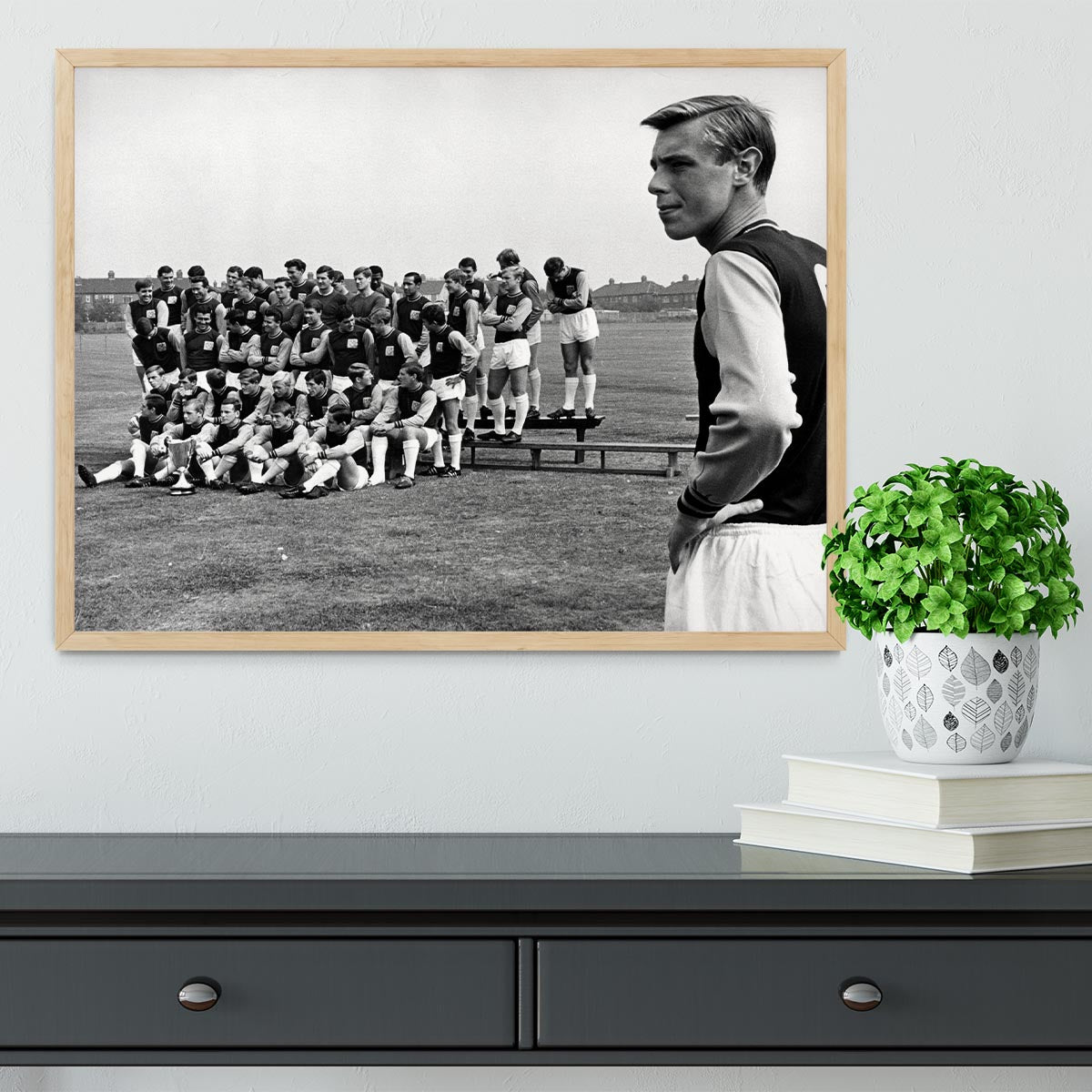 West Ham United Team Photo 1965-66 Season Framed Print - Canvas Art Rocks - 4