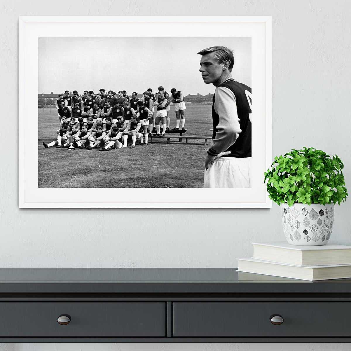 West Ham United Team Photo 1965-66 Season Framed Print - Canvas Art Rocks - 5