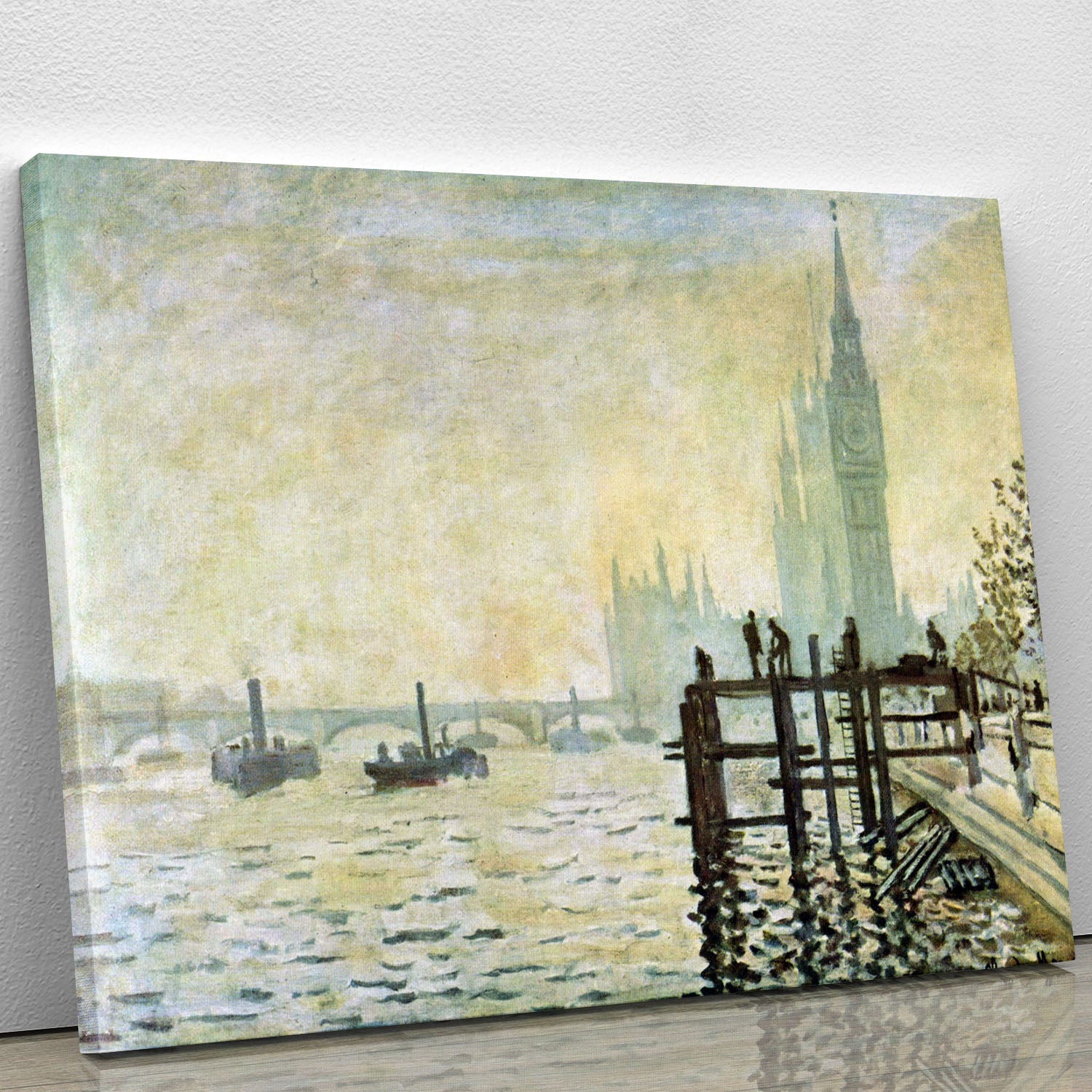 Westminster Bridge in London by Monet Canvas Print or Poster - Canvas Art Rocks - 1