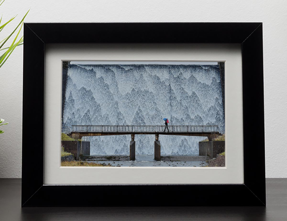 Wet Sleddale Framed Print - Canvas Art Rocks - 1