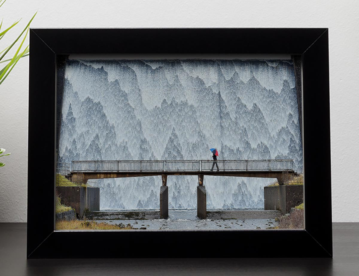 Wet Sleddale Framed Print - Canvas Art Rocks - 2