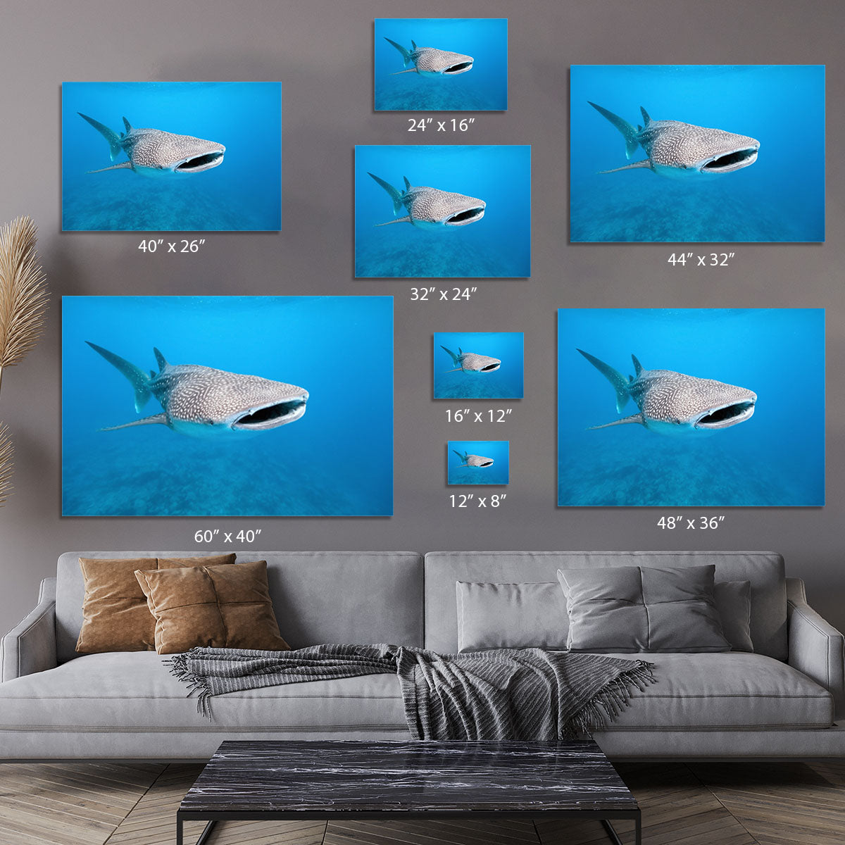 Whale shark Canvas Print or Poster - Canvas Art Rocks - 7