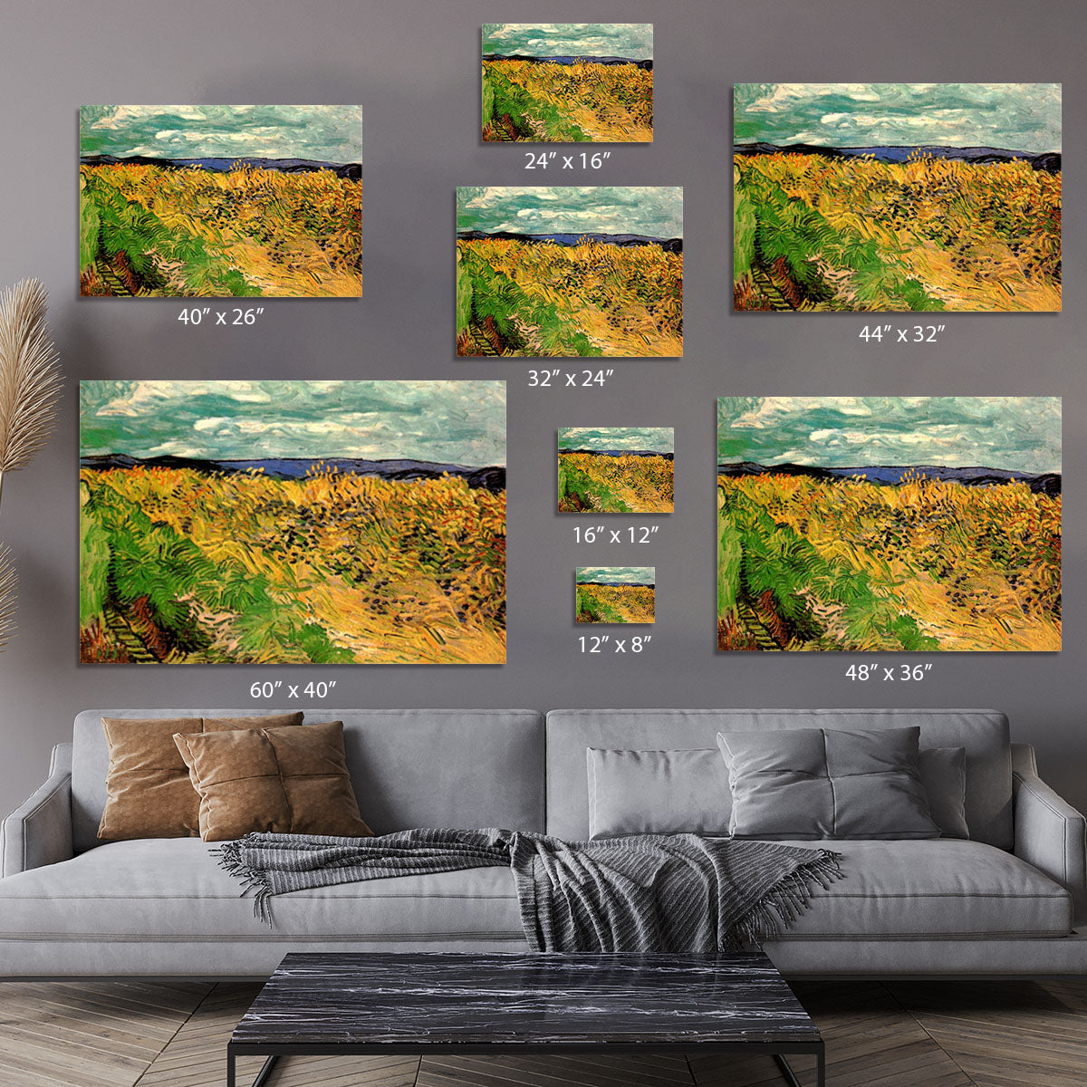 Wheat Field with Cornflowers by Van Gogh Canvas Print or Poster - Canvas Art Rocks - 7