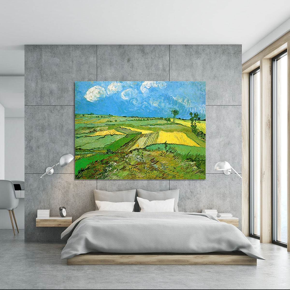 Wheat Fields at Auvers Under Clouded Sky by Van Gogh Canvas Print or Poster - Canvas Art Rocks - 5