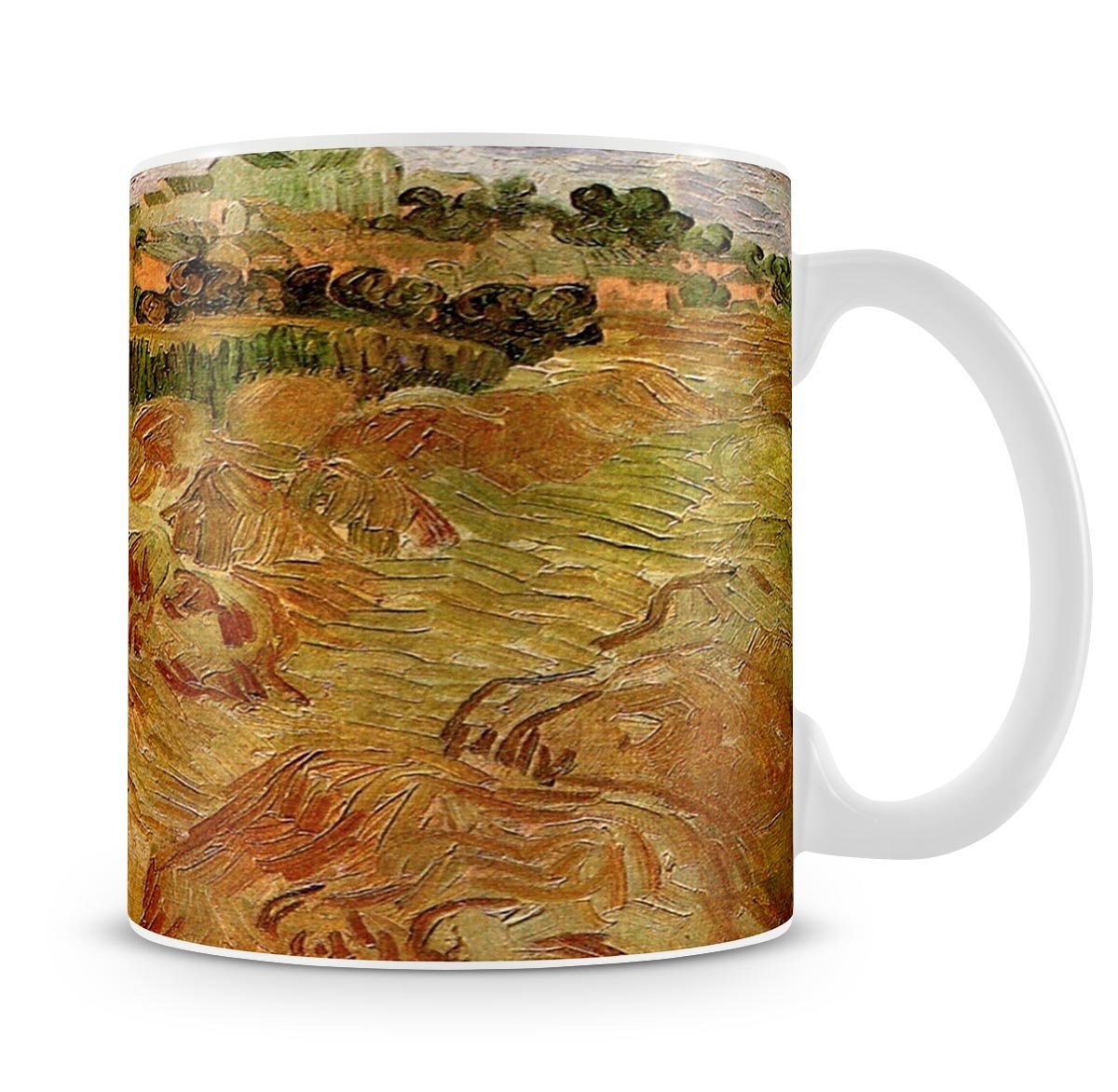 Wheat Fields with Auvers in the Background by Van Gogh Mug - Canvas Art Rocks - 4