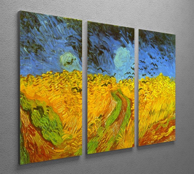 Wheatfield 3 Split Panel Canvas Print - Canvas Art Rocks - 4
