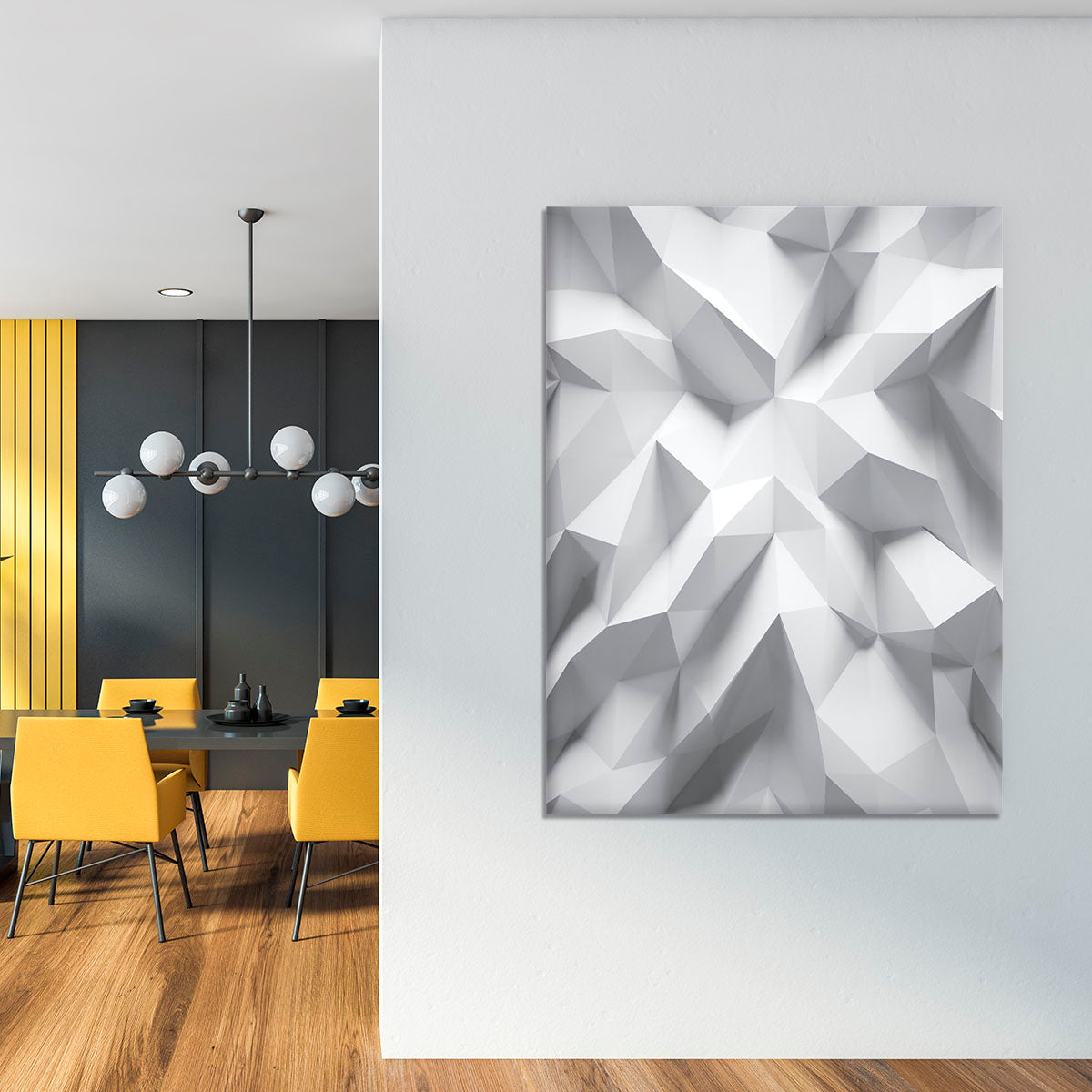 White 3D Background Canvas Print or Poster - Canvas Art Rocks - 4