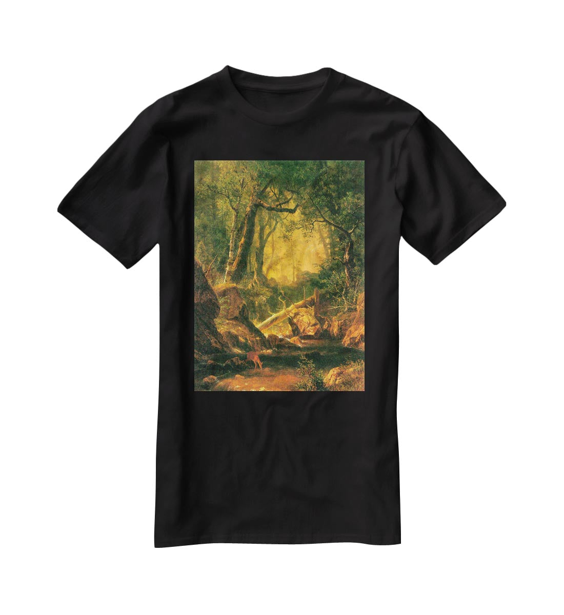 White Mountains New Hampshire 2 by Bierstadt T-Shirt - Canvas Art Rocks - 1