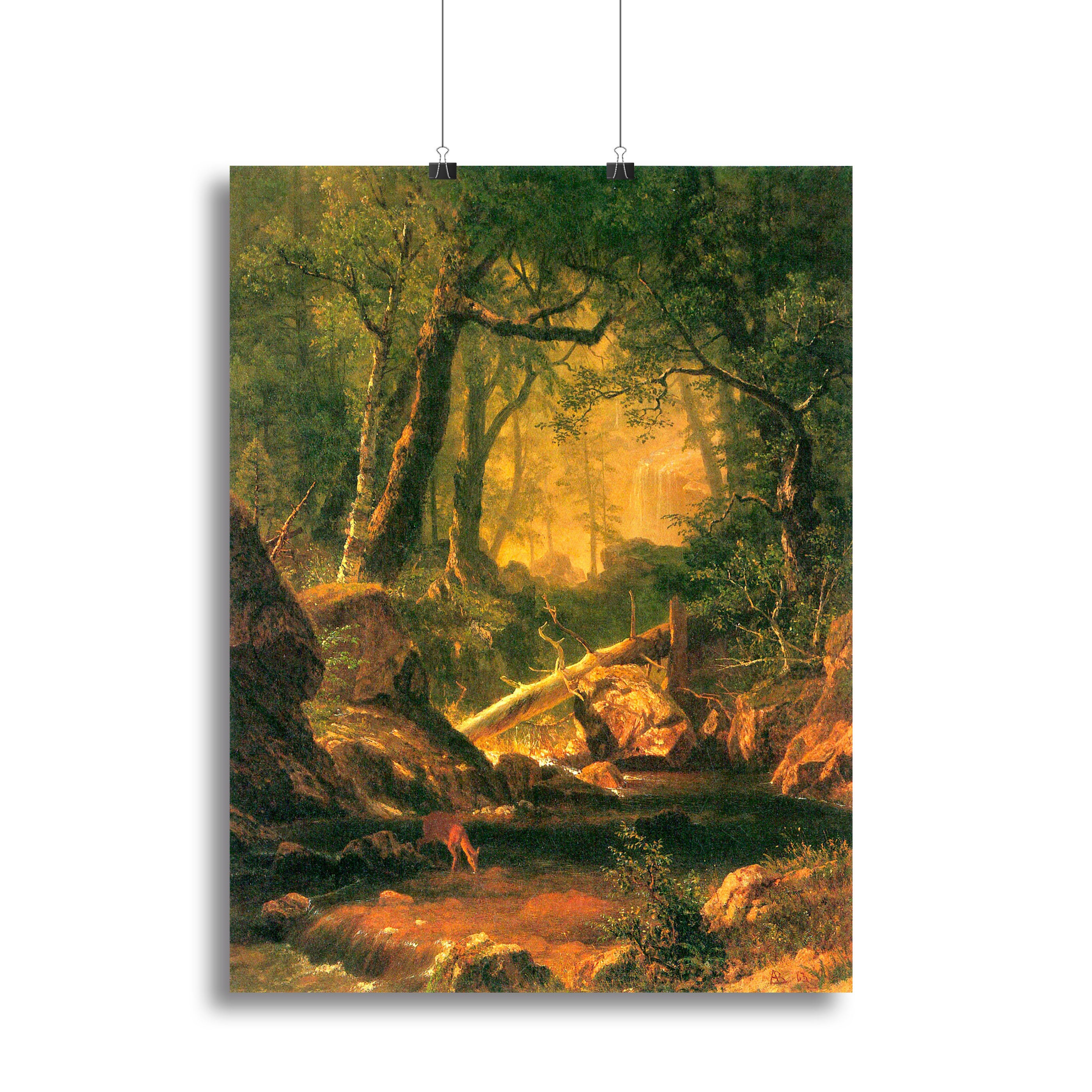 White Mountains New Hampshire 2 by Bierstadt Canvas Print or Poster - Canvas Art Rocks - 2