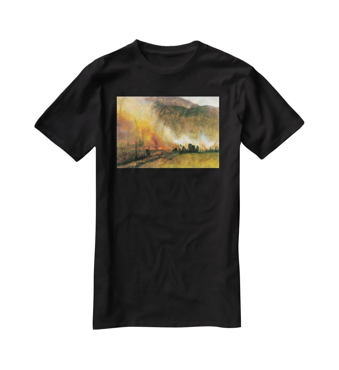 White Mountains New hampshire 1 by Bierstadt T-Shirt - Canvas Art Rocks - 1