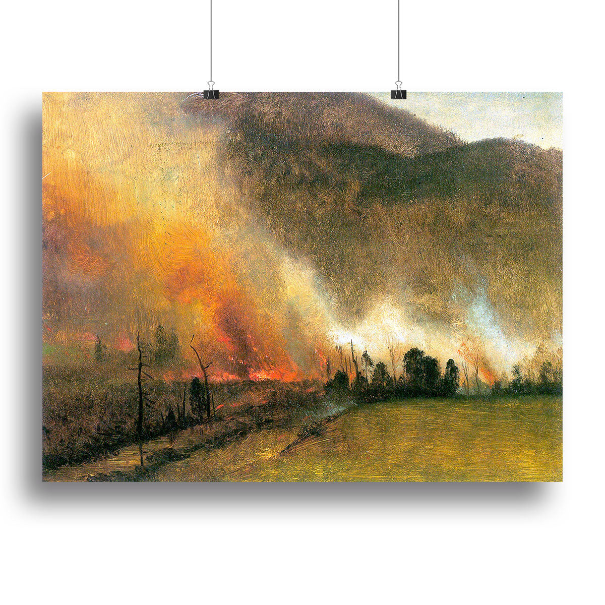 White Mountains New hampshire 1 by Bierstadt Canvas Print or Poster - Canvas Art Rocks - 2