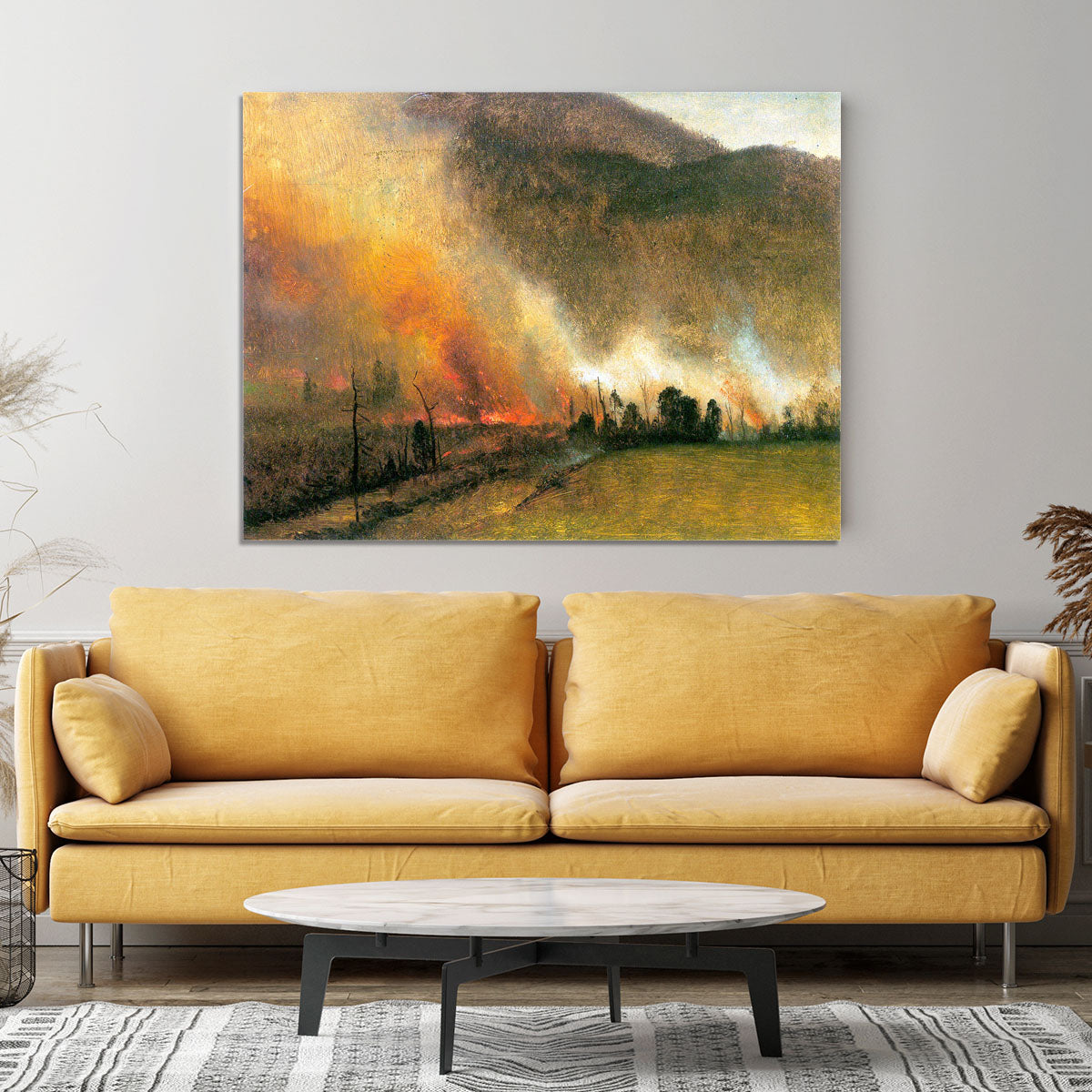 White Mountains New hampshire 1 by Bierstadt Canvas Print or Poster - Canvas Art Rocks - 4