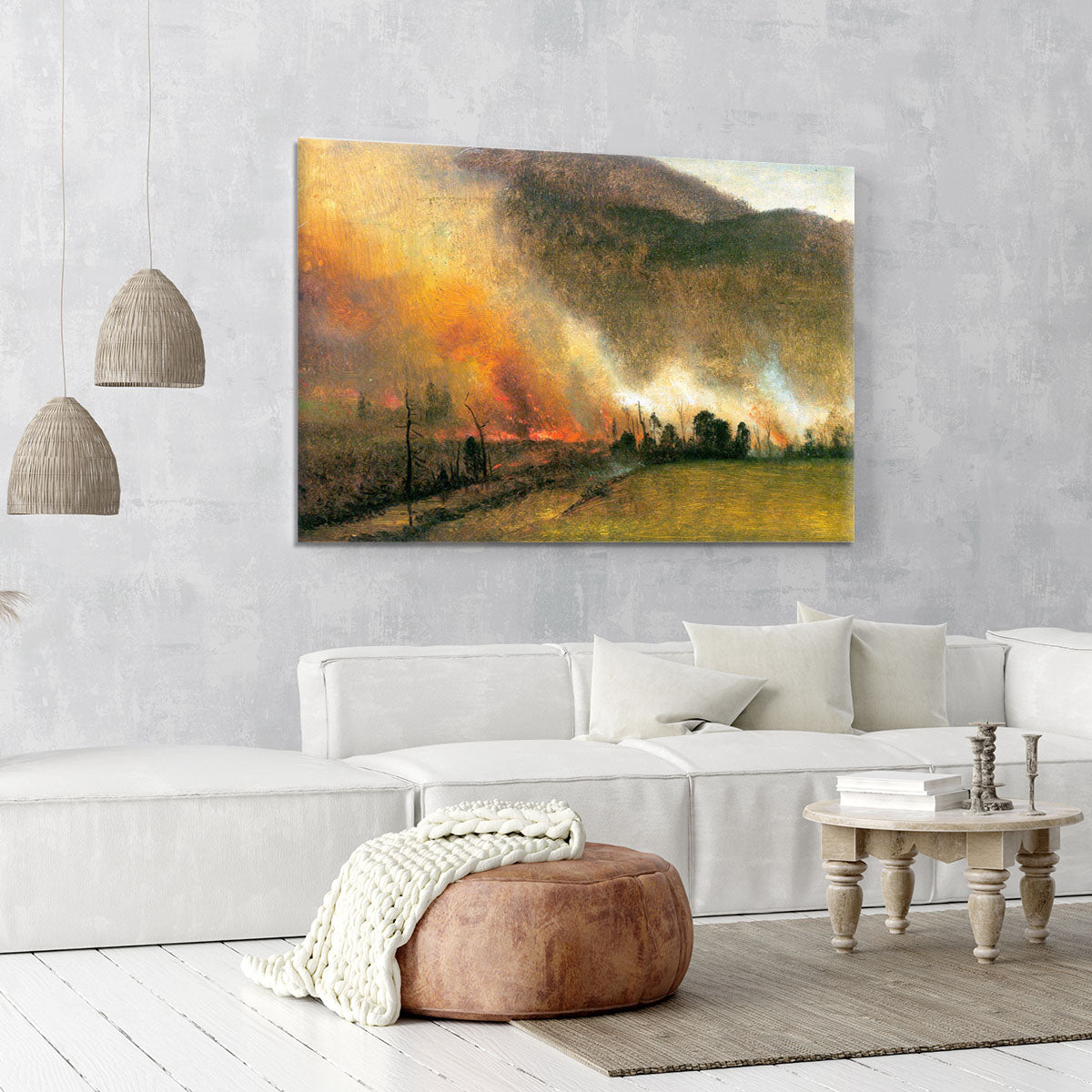 White Mountains New hampshire 1 by Bierstadt Canvas Print or Poster - Canvas Art Rocks - 6