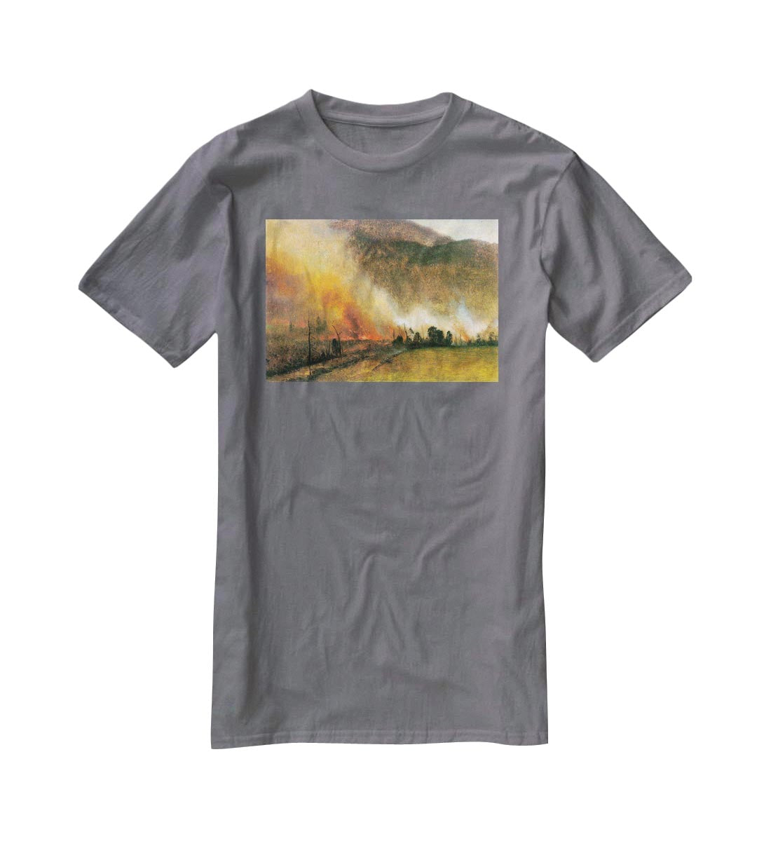 White Mountains New hampshire 1 by Bierstadt T-Shirt - Canvas Art Rocks - 3