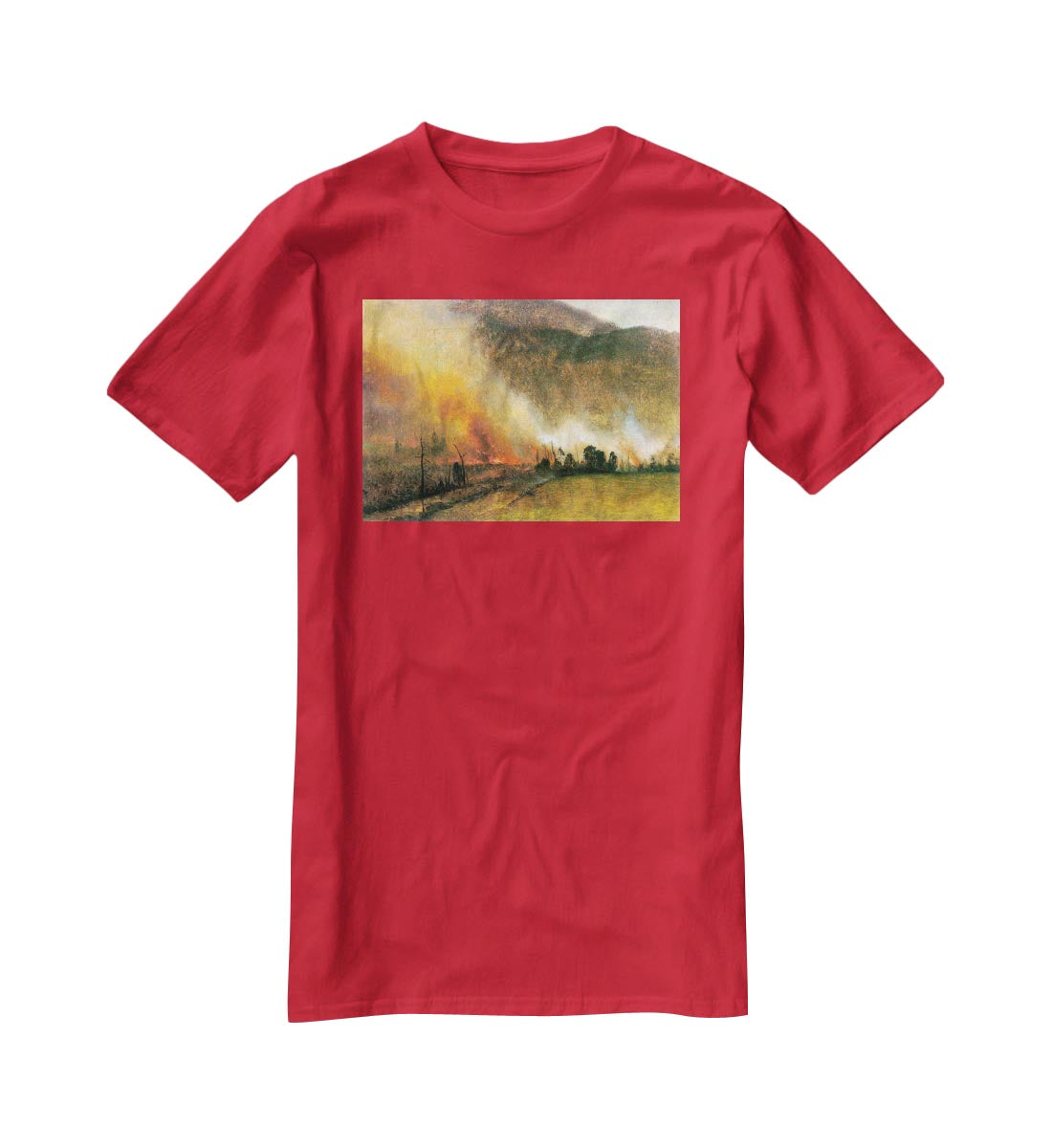 White Mountains New hampshire 1 by Bierstadt T-Shirt - Canvas Art Rocks - 4