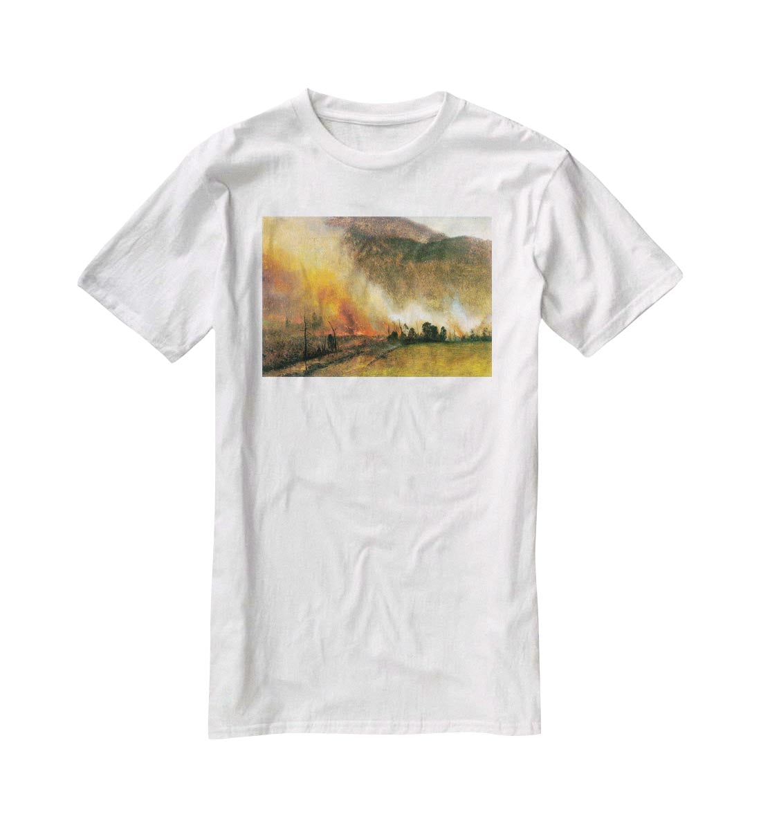 White Mountains New hampshire 1 by Bierstadt T-Shirt - Canvas Art Rocks - 5