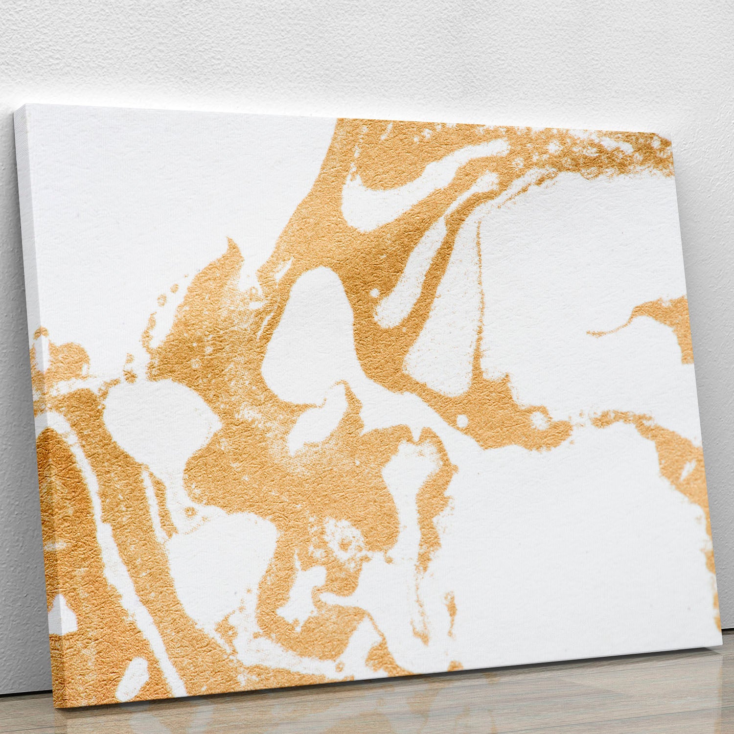 White and Gold Marble Canvas Print or Poster - Canvas Art Rocks - 1
