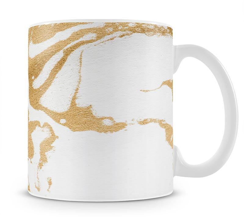White and Gold Marble Mug - Canvas Art Rocks - 1