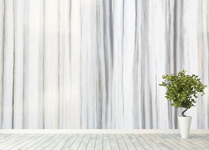 White and Grey Striped Marble Wall Mural Wallpaper - Canvas Art Rocks - 4