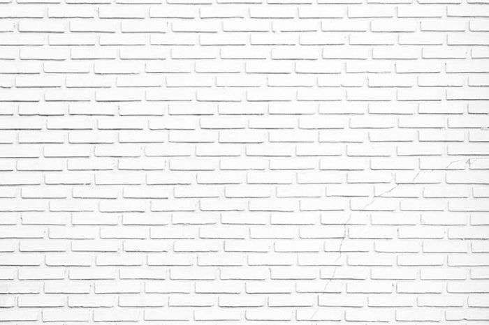 White brick wall Wall Mural Wallpaper