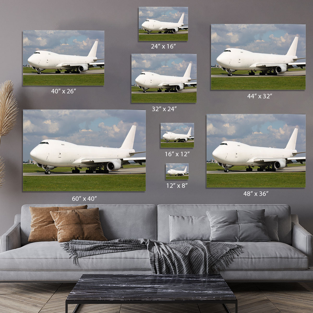 White cargo plane taxi Canvas Print or Poster - Canvas Art Rocks - 7