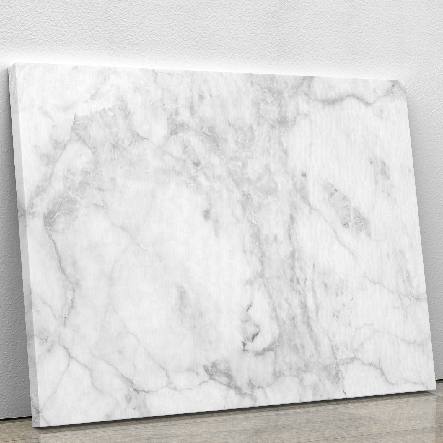 White gray marble patterned Canvas Print or Poster - Canvas Art Rocks - 1