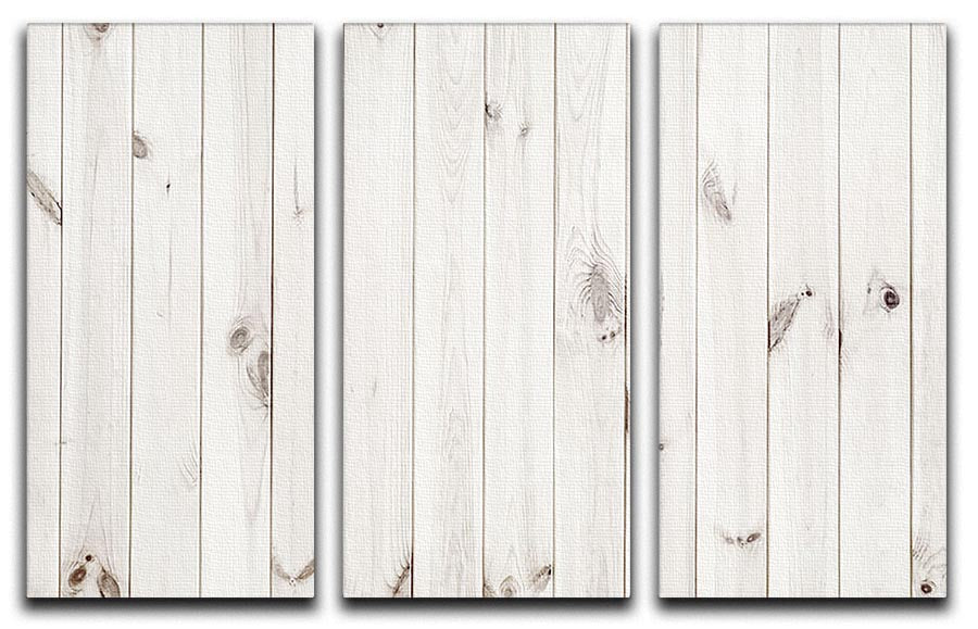 White wood texture background 3 Split Panel Canvas Print - Canvas Art Rocks - 1