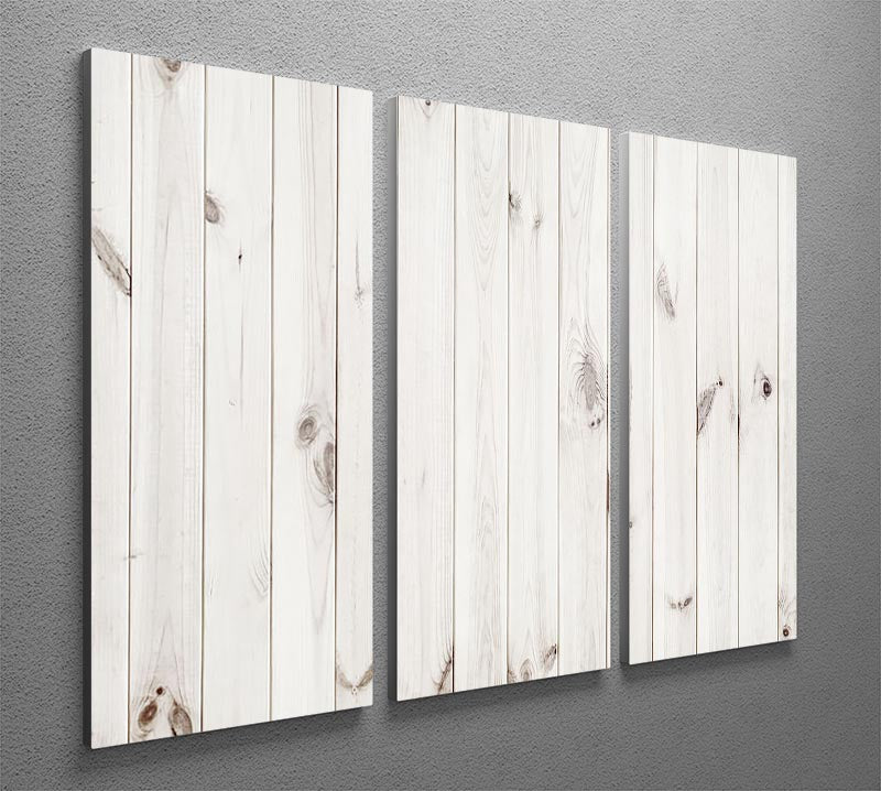 White wood texture background 3 Split Panel Canvas Print - Canvas Art Rocks - 2