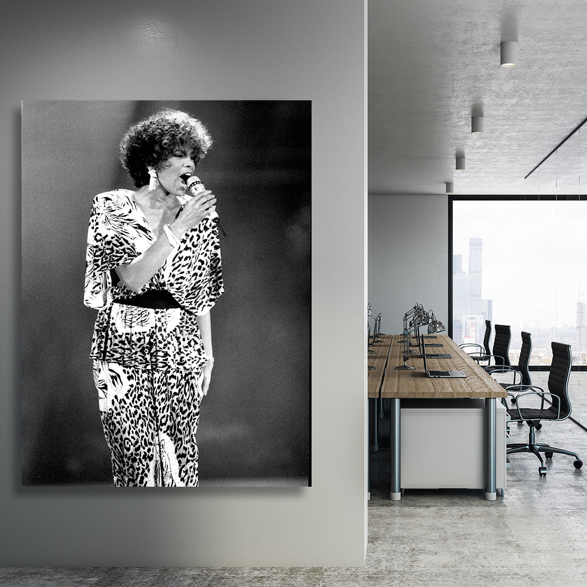 Whitney Houston on stage Canvas Print or Poster - Canvas Art Rocks - 3