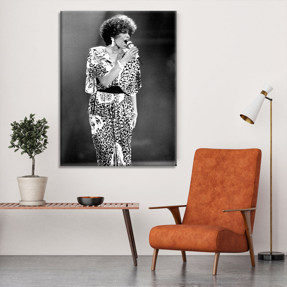 Whitney Houston on stage Canvas Print or Poster - Canvas Art Rocks - 6
