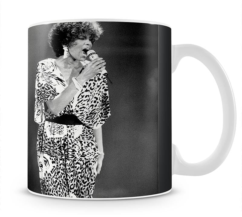 Whitney Houston on stage Mug - Canvas Art Rocks - 1