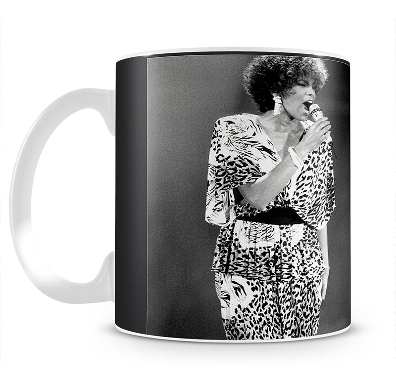Whitney Houston on stage Mug - Canvas Art Rocks - 1