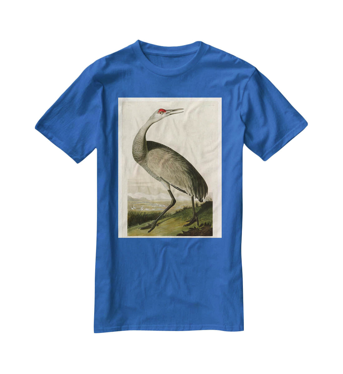 Whooping Crane by Audubon T-Shirt - Canvas Art Rocks - 2