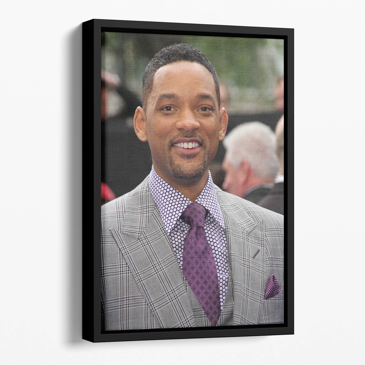 Will Smith In Suit Floating Framed Canvas
