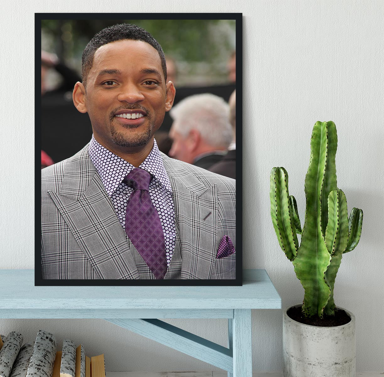 Will Smith In Suit Framed Print - Canvas Art Rocks - 2
