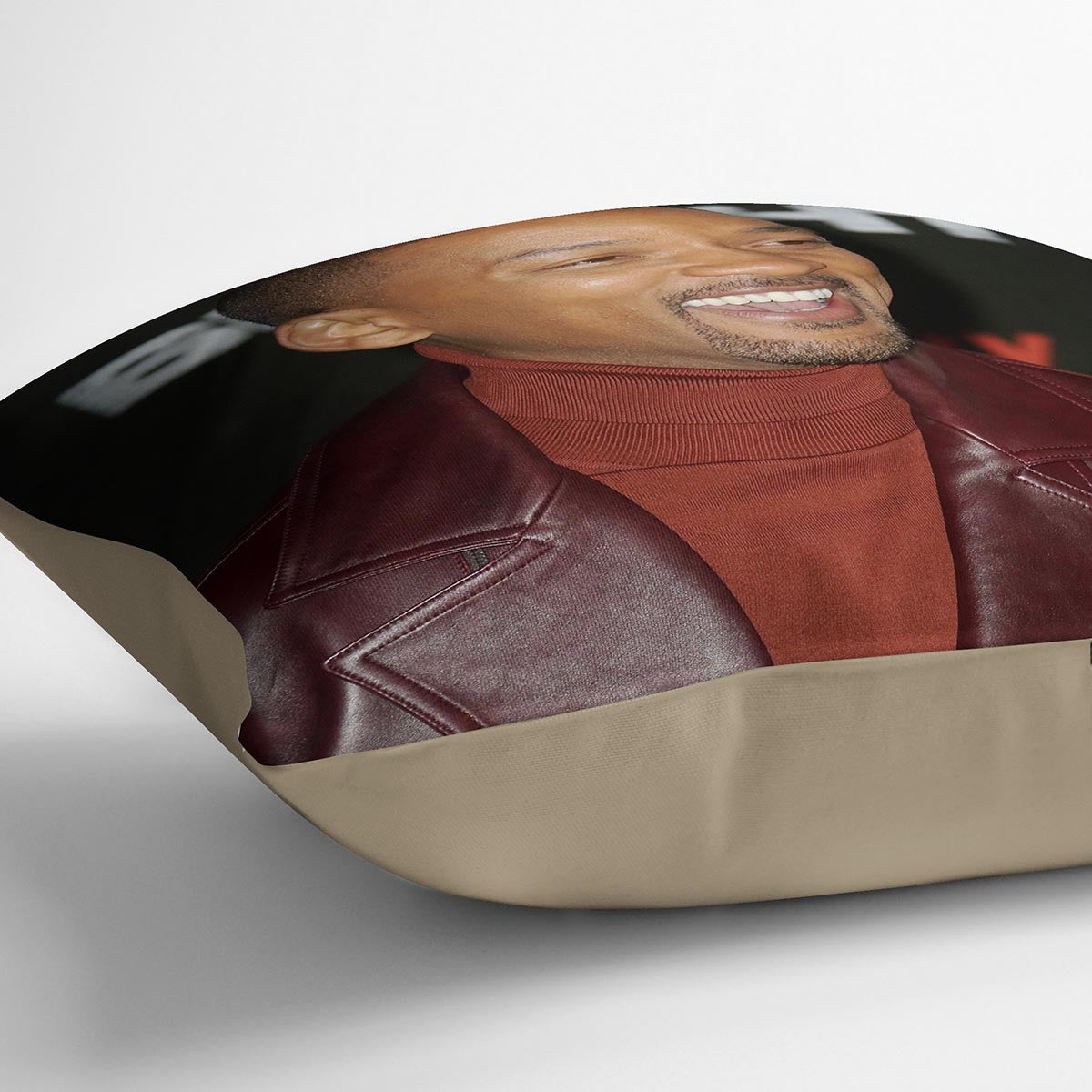 Will Smith in brown Cushion