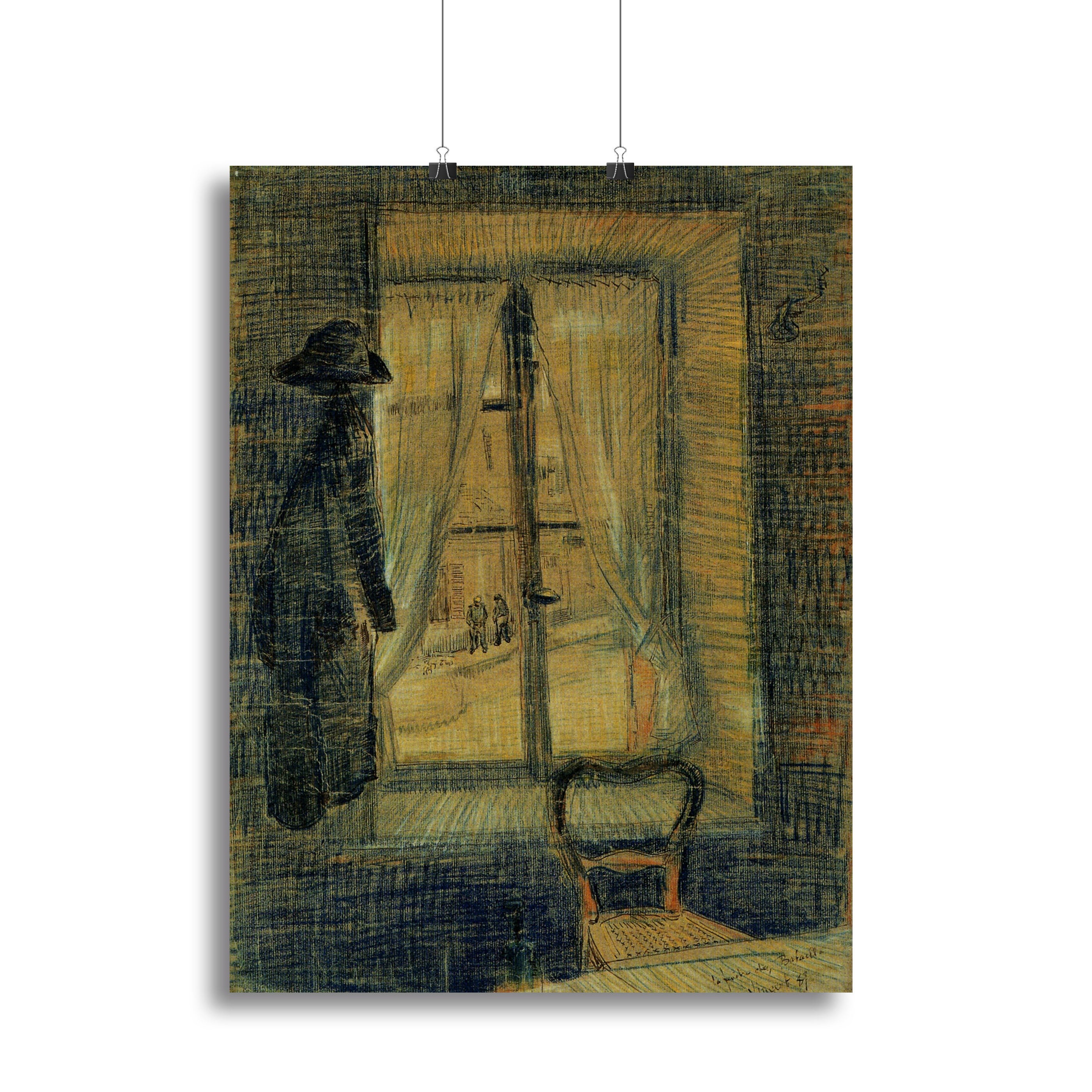 Window in the Bataille Restaurant by Van Gogh Canvas Print or Poster - Canvas Art Rocks - 2
