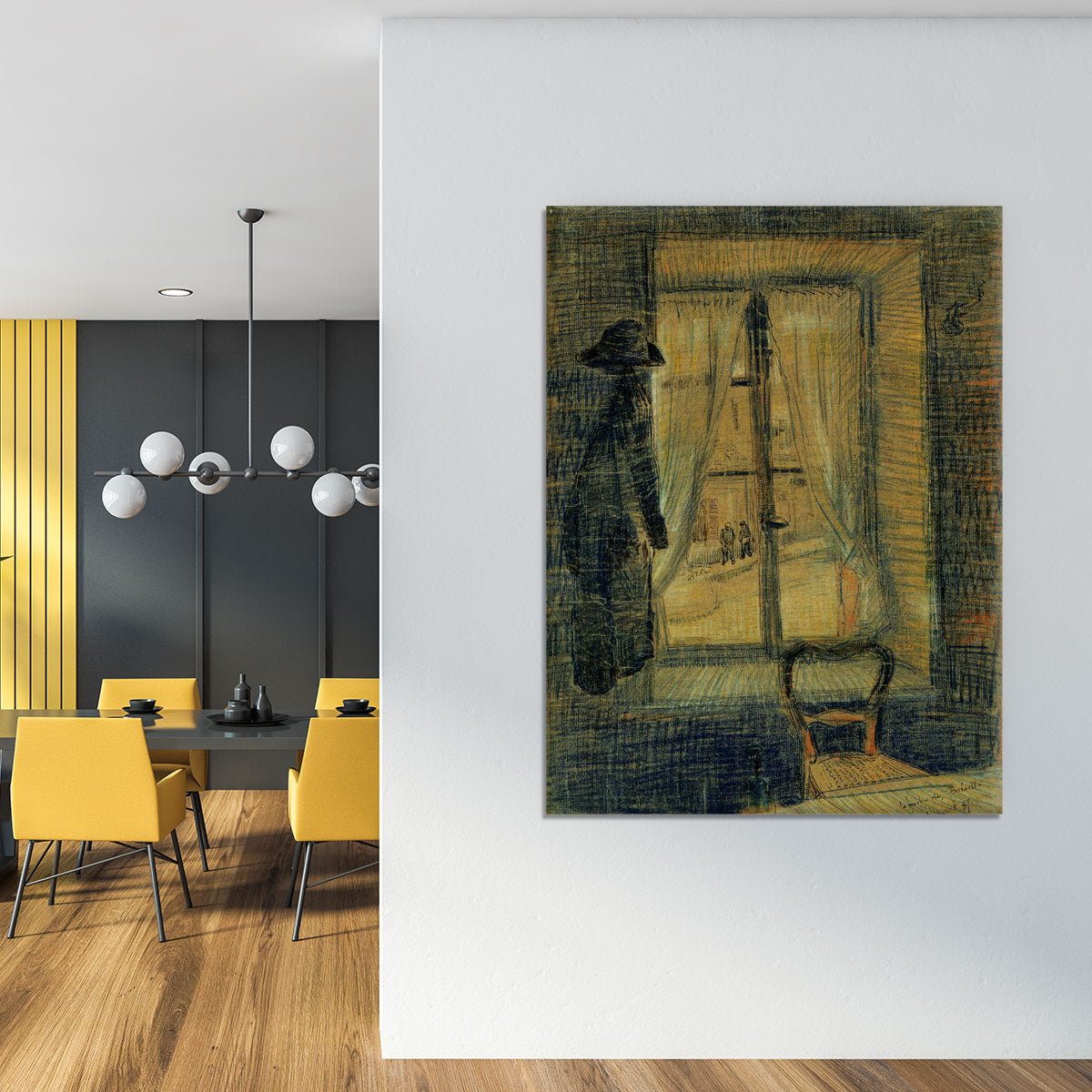 Window in the Bataille Restaurant by Van Gogh Canvas Print or Poster - Canvas Art Rocks - 4