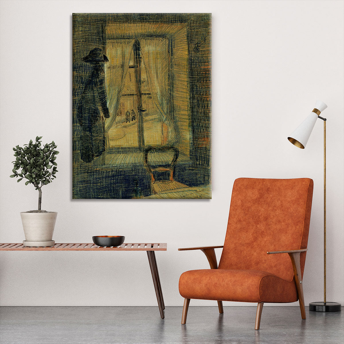 Window in the Bataille Restaurant by Van Gogh Canvas Print or Poster - Canvas Art Rocks - 6