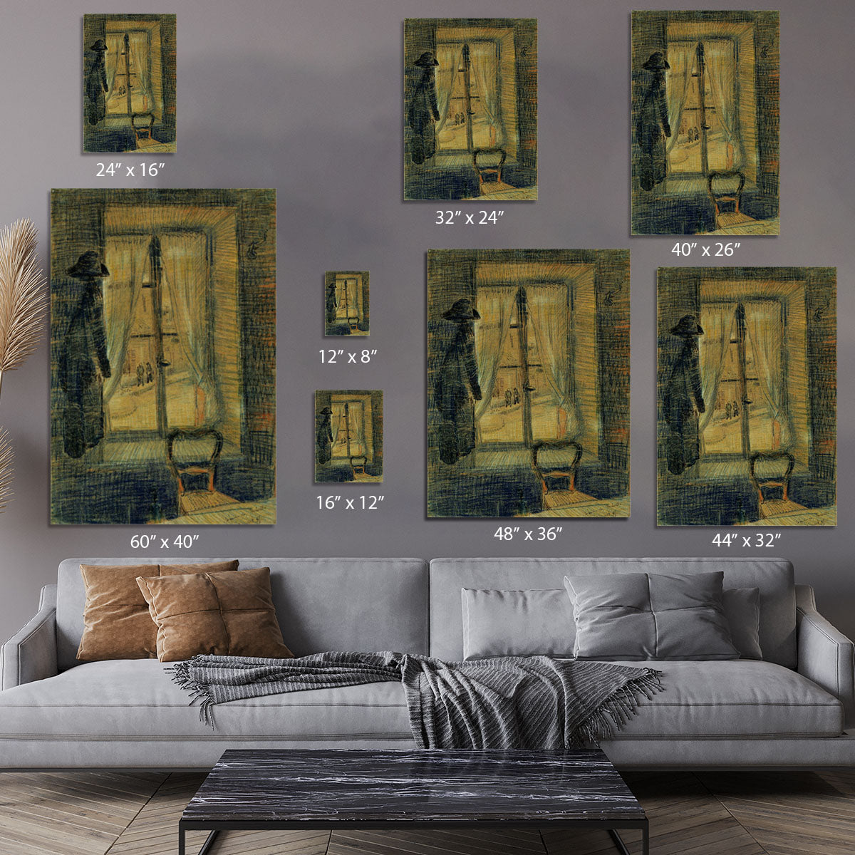 Window in the Bataille Restaurant by Van Gogh Canvas Print or Poster - Canvas Art Rocks - 7