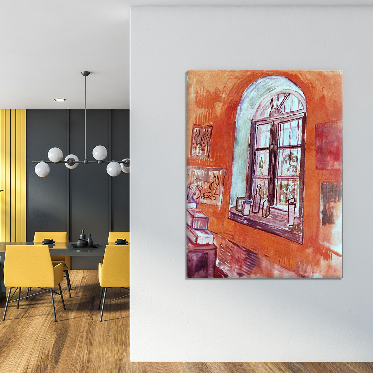 Window of Vincent s Studio at the Asylum by Van Gogh Canvas Print or Poster - Canvas Art Rocks - 4